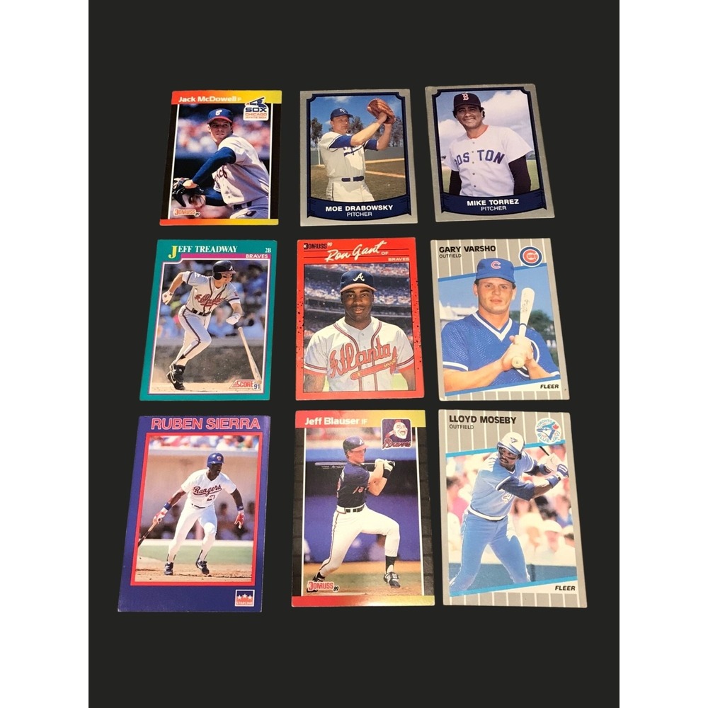 Vintage 1980s 1990's Rookie Card Lot Baseball Cards - 16 Cards